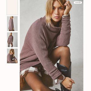 Free People Ottoman Slouchy Tunic Sweater - Nutmeg, L